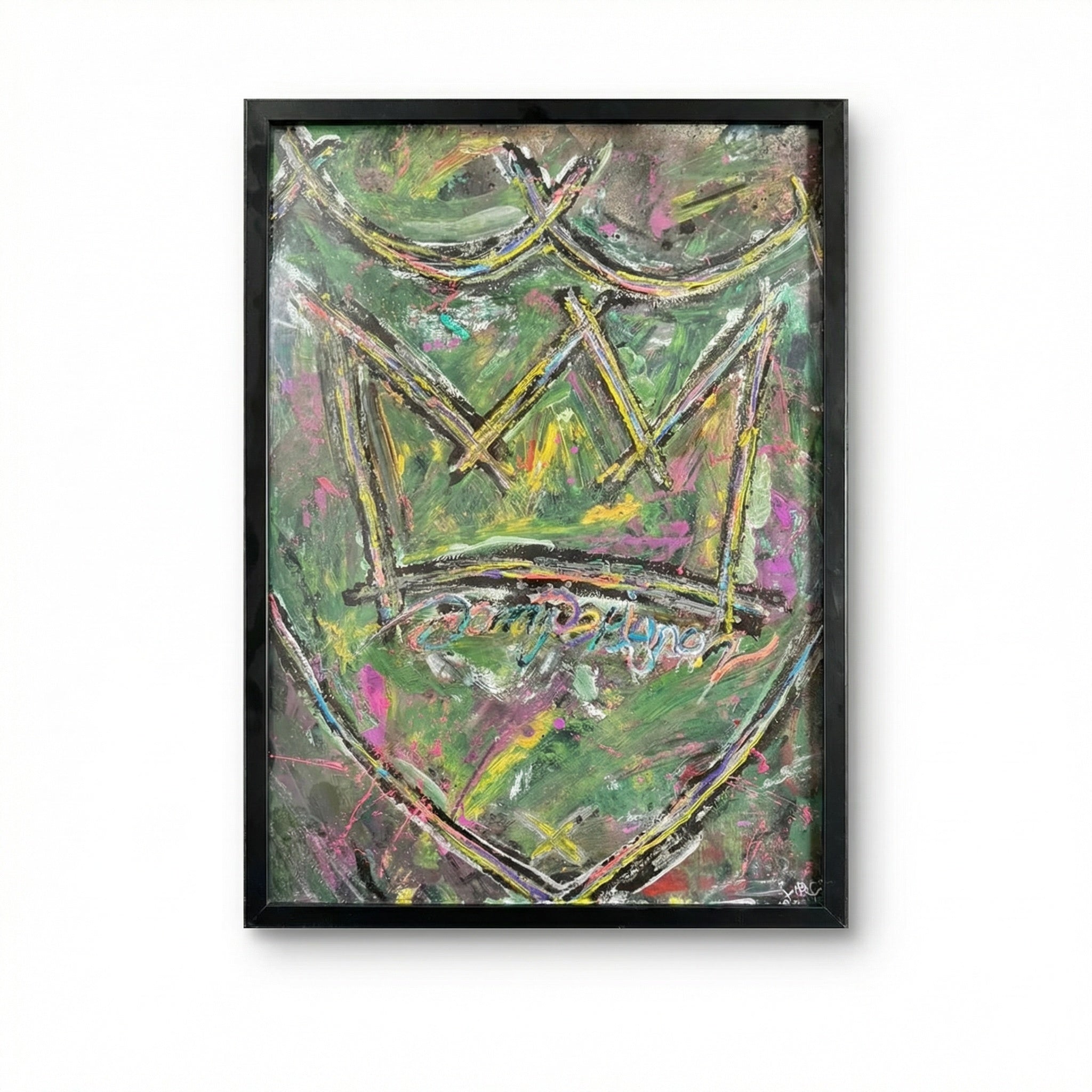 Exclusive Urban Masterpiece – Acryl & Spray auf Wandkunst - Crown Edition No. 2