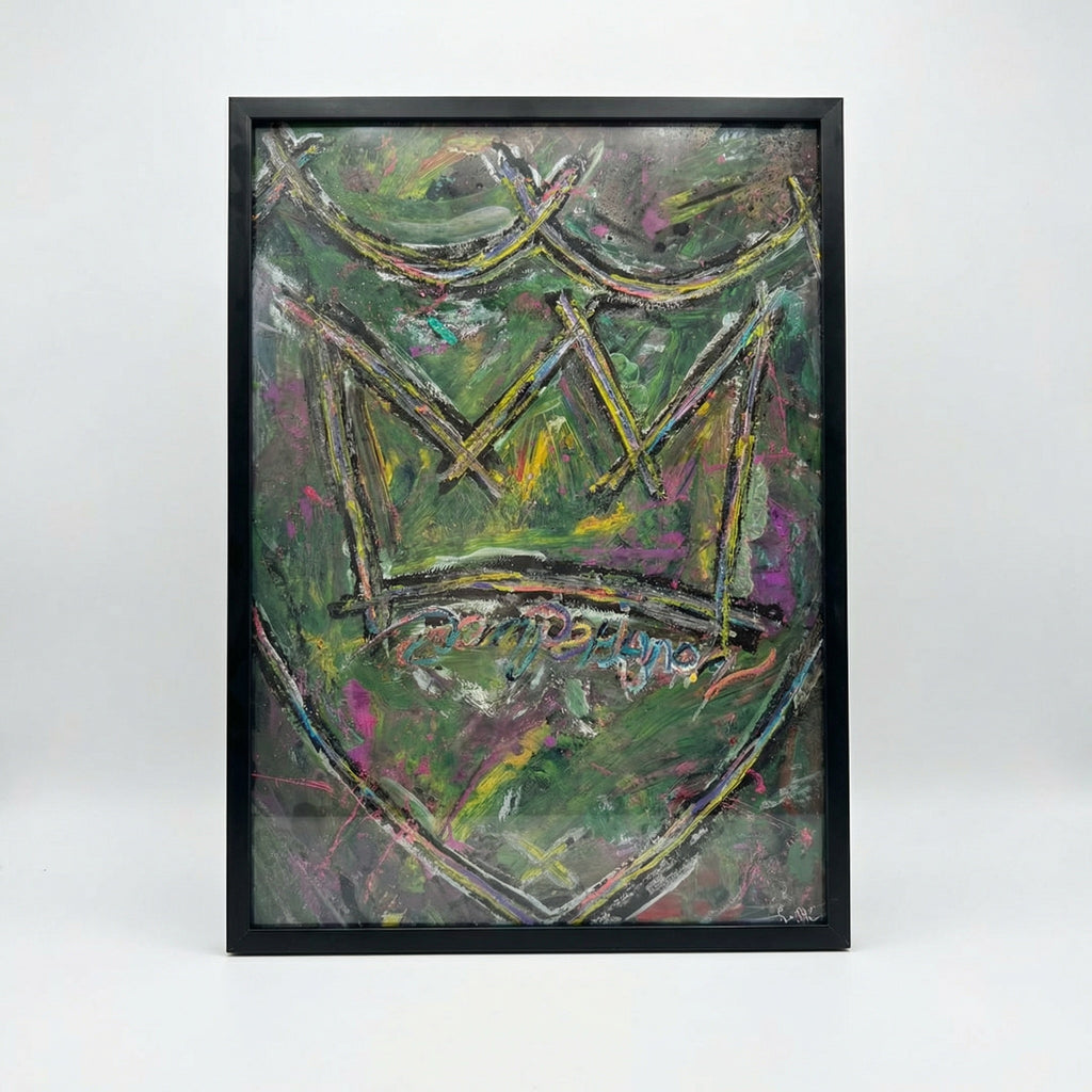 Exclusive Urban Masterpiece – Acryl & Spray auf Wandkunst - Crown Edition No. 2